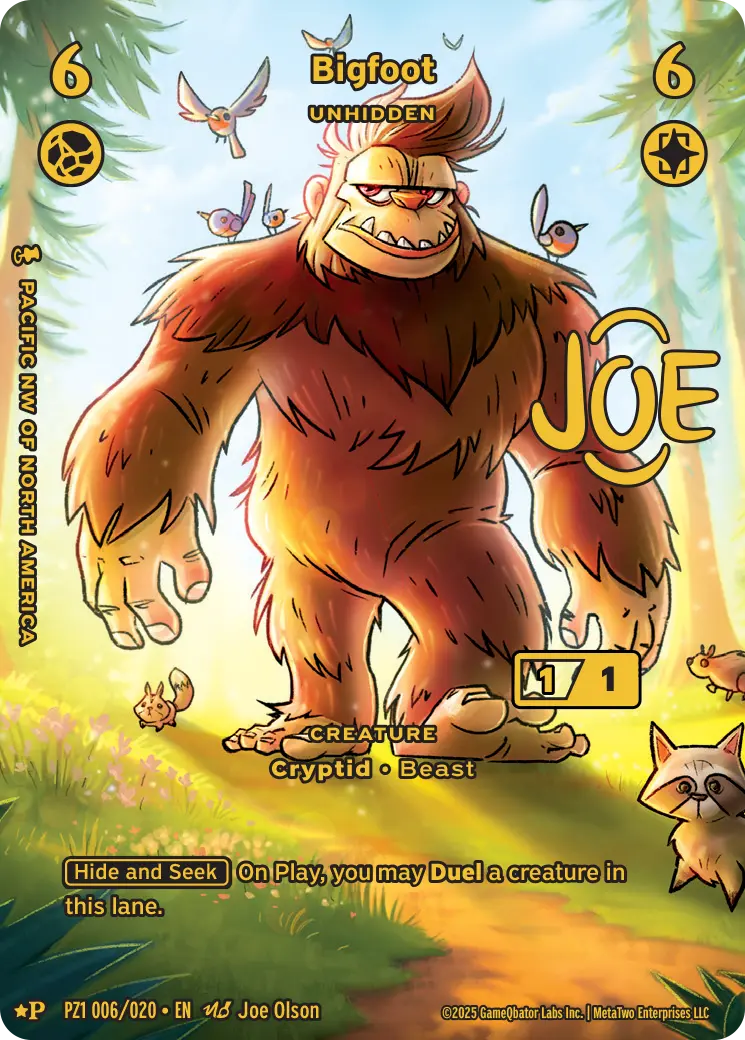 PZ1 006 T10 Bigfoot Unhidden